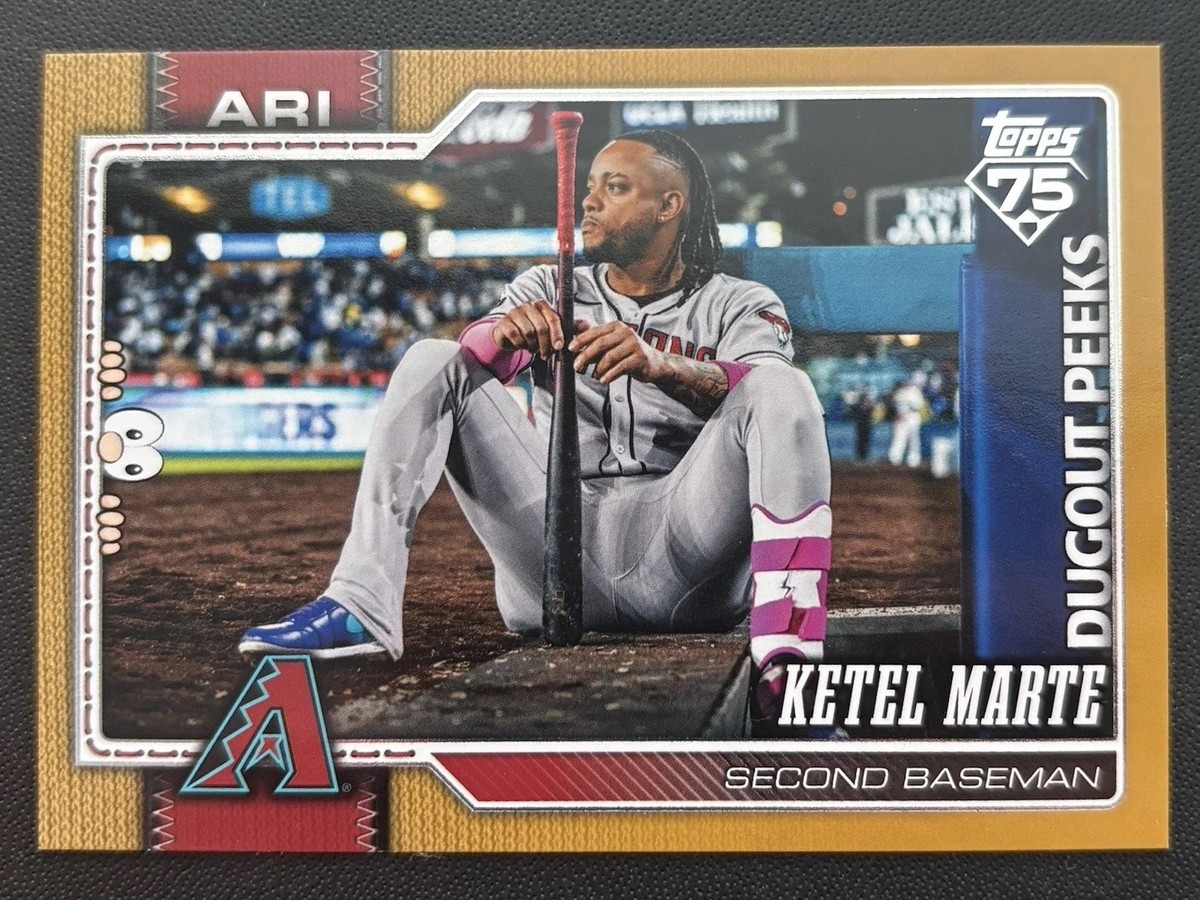 2026 Topps Series 1 KETEL MARTE Diamond Backs Dugout Peeks Gold 18