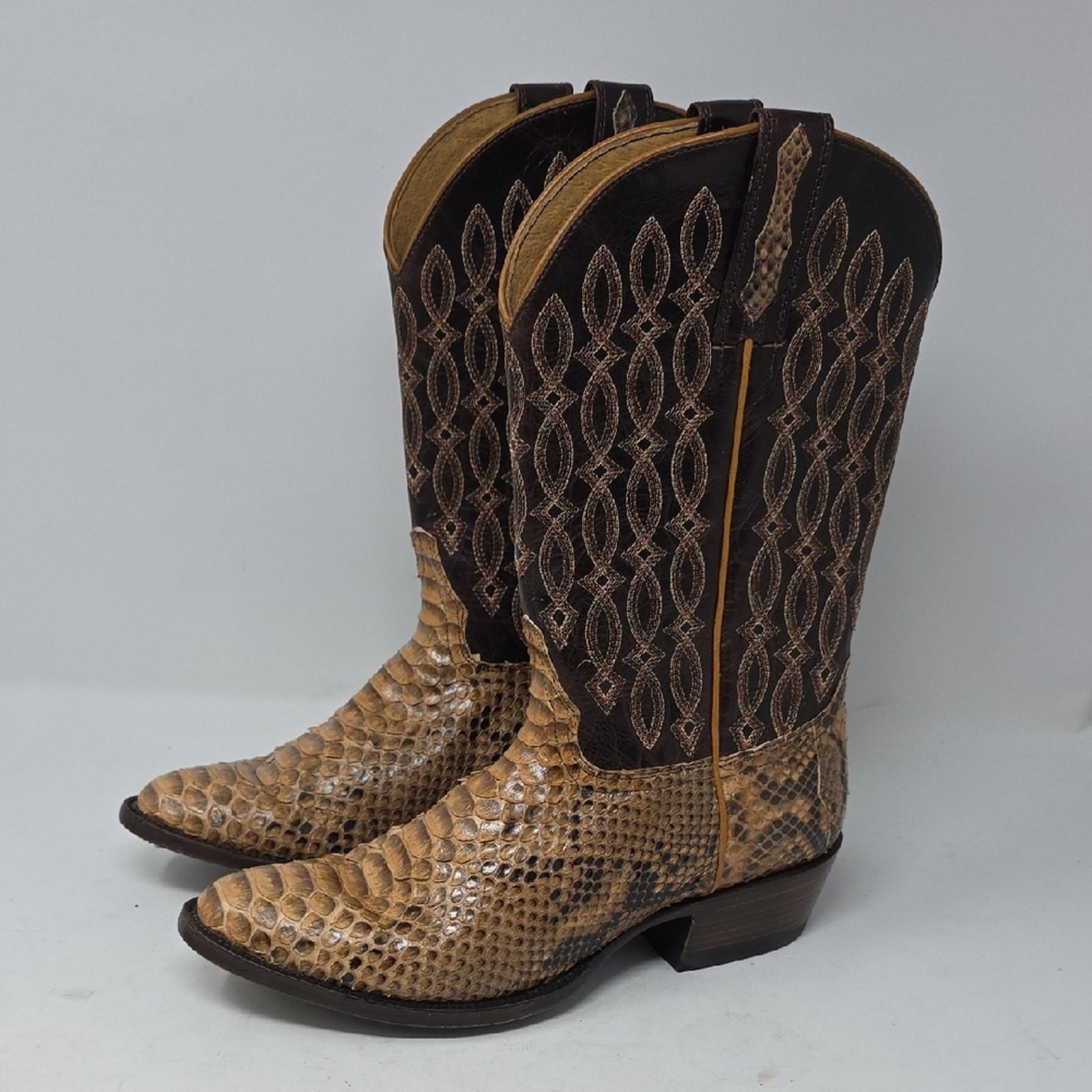 Cody James Exotic Genuine Python Leather Western … - image 1
