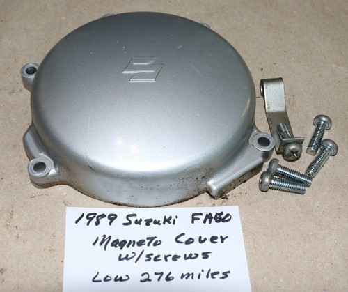 1989 SUZUKI FA50 OEM Magneto COVER with screws  .. (Low 276 miles)