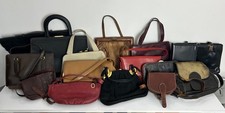 Mixed Job Job Lot Of Vintage Handbags Mainly Leather 1940s - 1980s