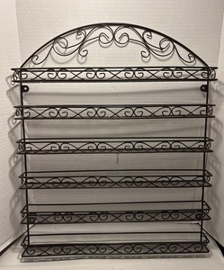 6 Tier Nail Polish Wall Mount Rack Stand Wire Metal Organizer Holder Display