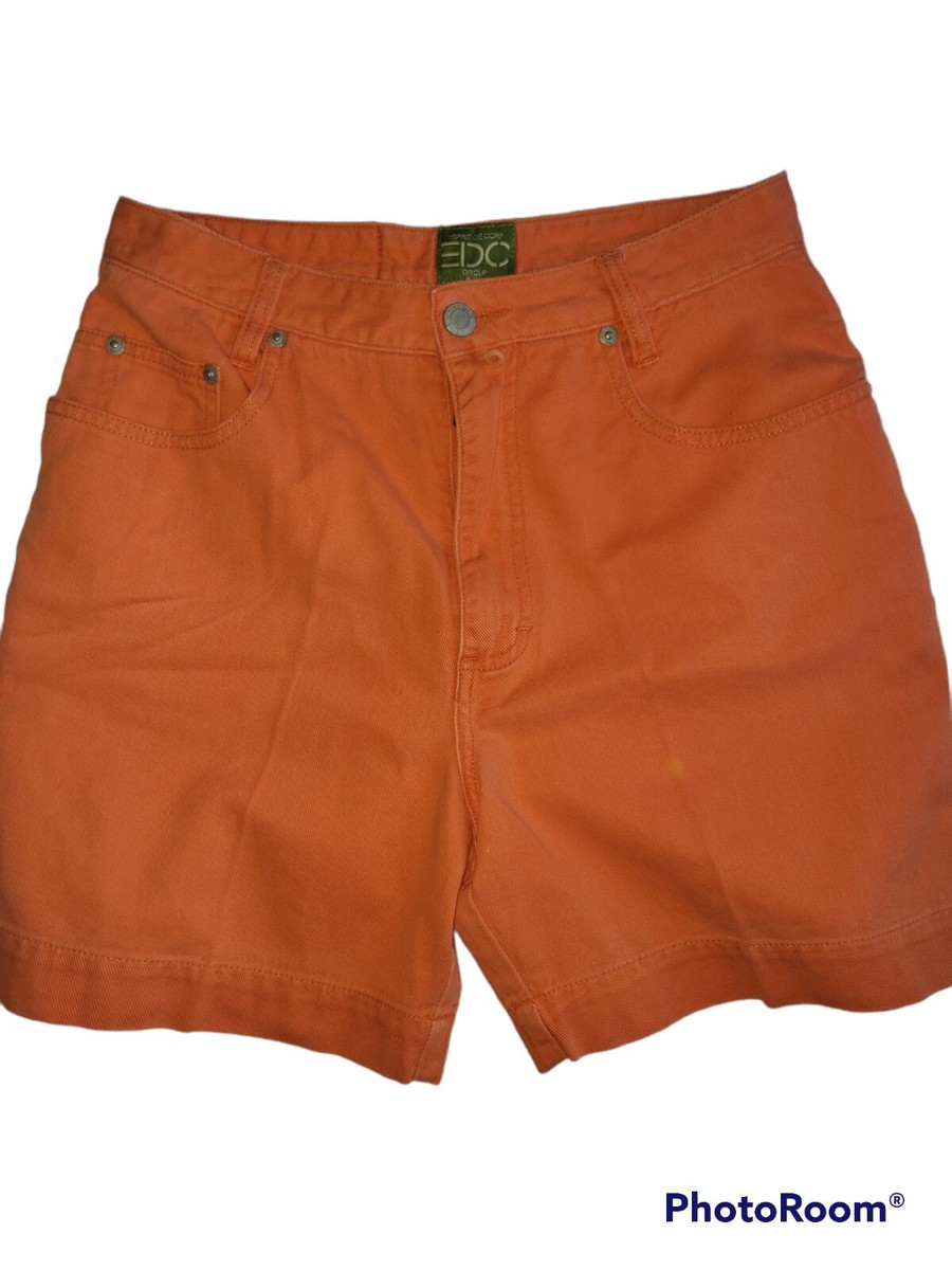 Vintage ESPRIT Shorts 80's Orange High Waist Pockets Sz 13 Vintage ESPRIT Shorts 80's Orange High Waist Pockets Sz 13