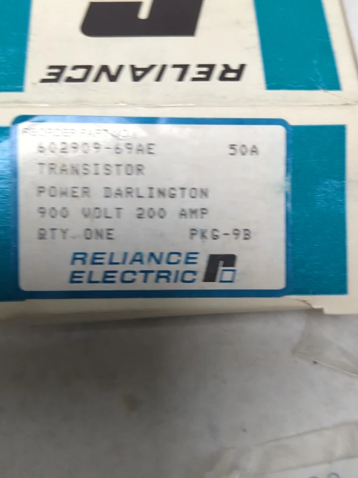 RELIANCE ELECTRIC,602909-69AE,POWER DARLINGTON TRANSISTOR 900V 200AMP NEW - Image 2 of 4