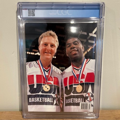 Beckett Tribute #6 Larry Bird and Magic Johnson CGC 9.6 rivista 1994 - Foto 3 di 3