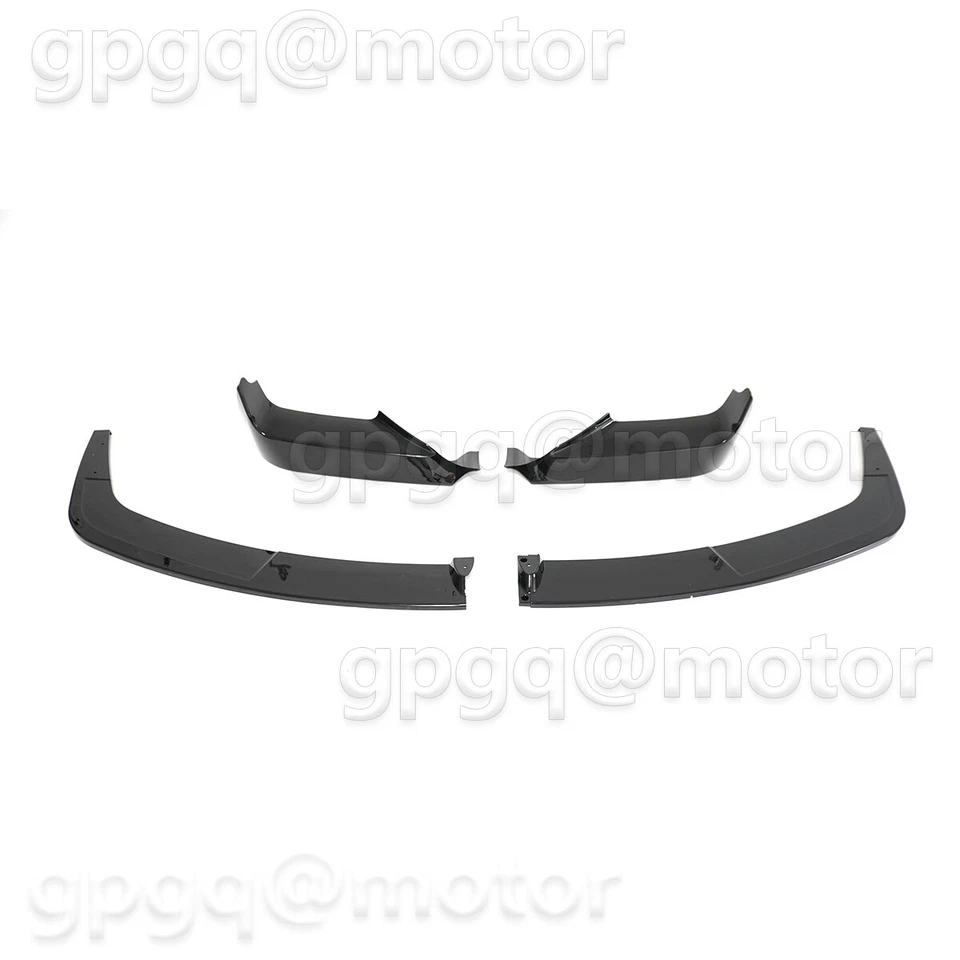 Labio divisor de parachoques delantero negro brillante para BMW Serie 6 F06 F12 F13 M Sport 12-18 Foto 4 de 4