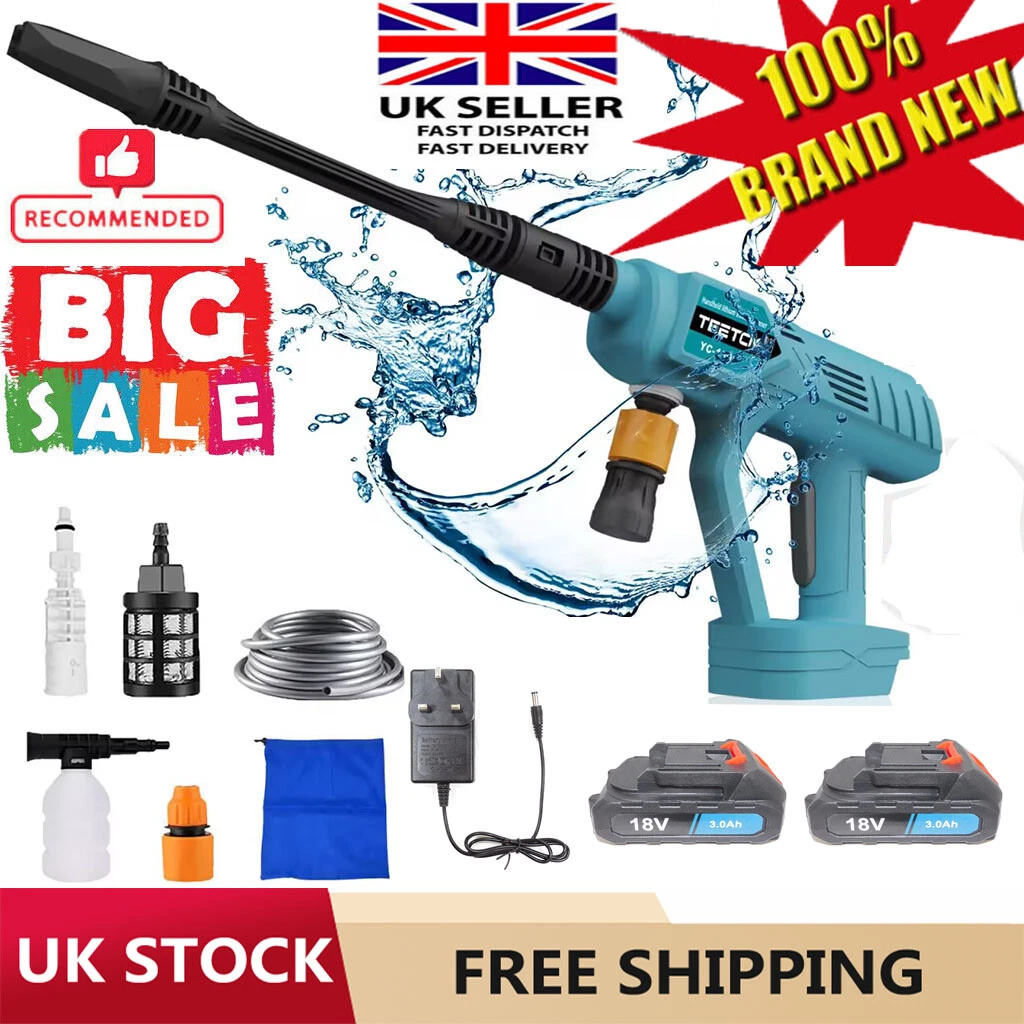 For Makita Portable Cordless Car High Pressure Washer Jet Water Wash Cleaner Gun