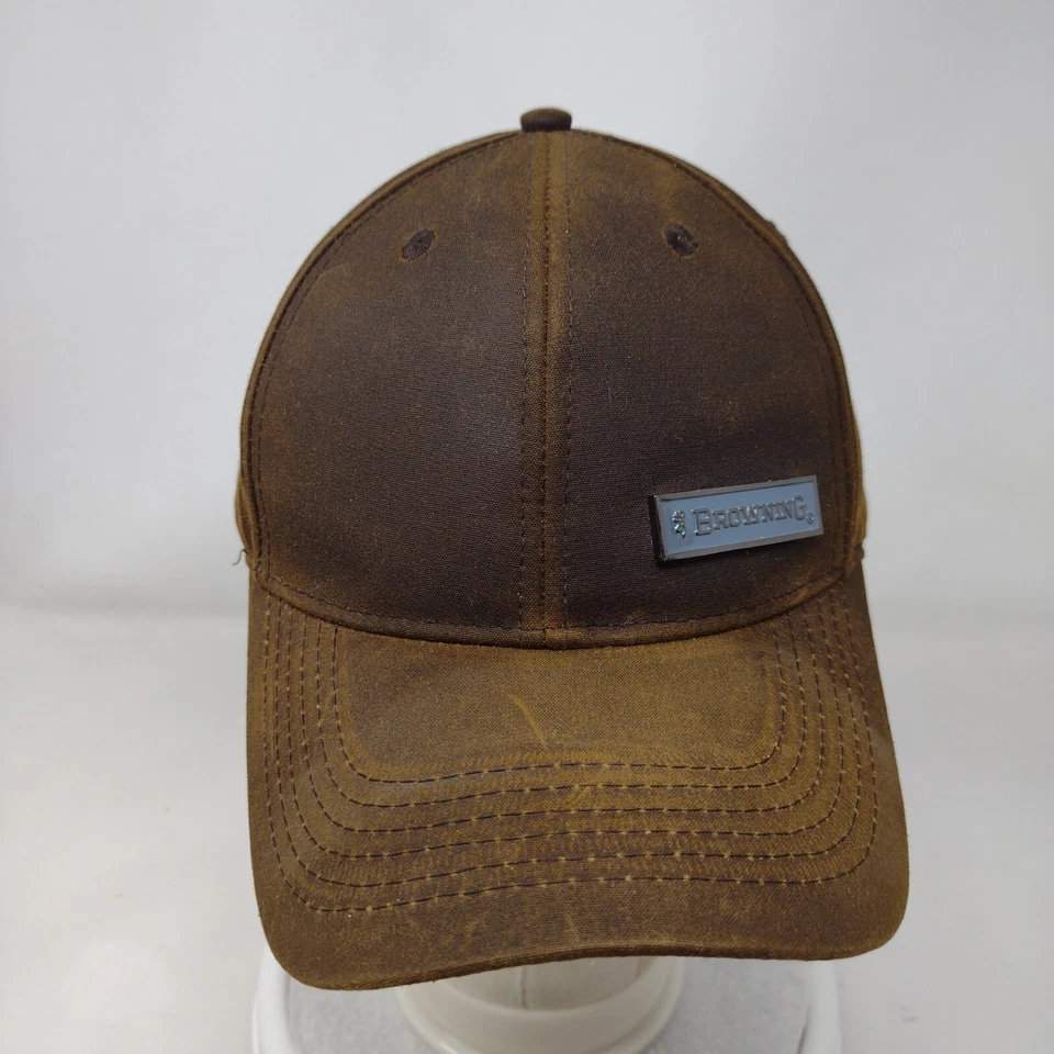Sombrero Browning Strapback Marrón OSFA Emblema Ajustable Logo Agujeros Ventilados 6 Paneles Foto 2 de 4