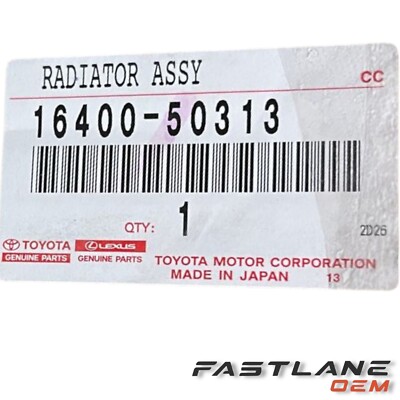 2003-2009 LEXUS GX470 RADIATOR ASSEMBLY NEW OEM 16400-50313