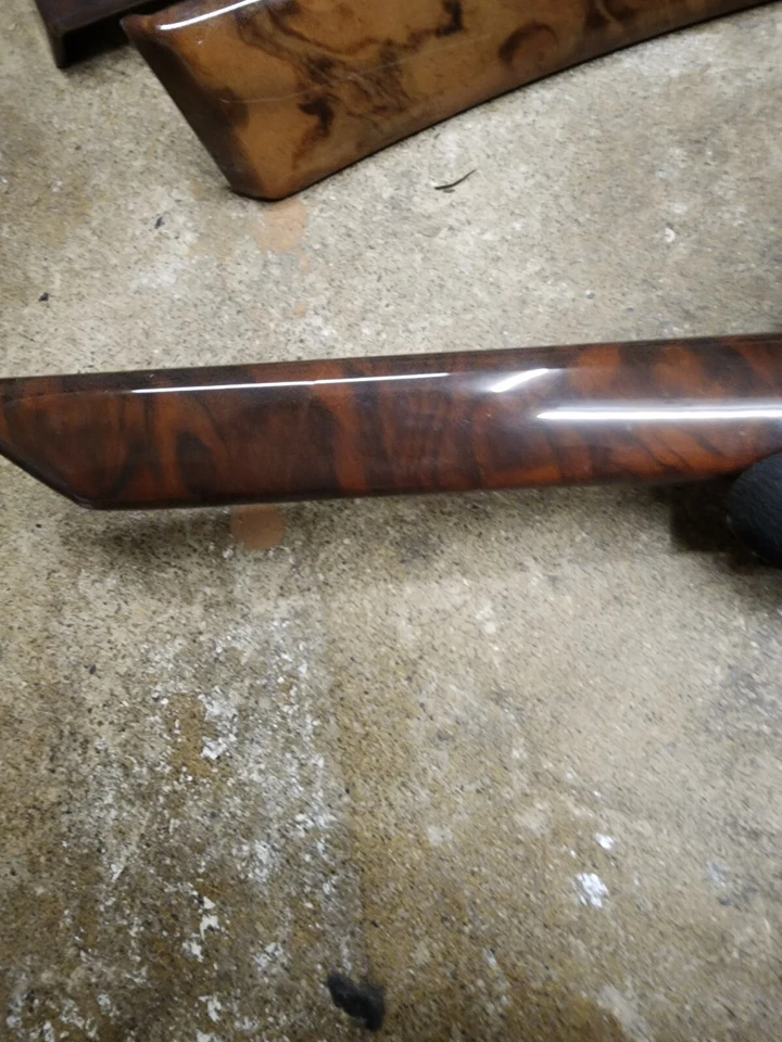 Panel de moldura de madera interior BMW 540i E39 sedán para 97 98 99 00 01 02 03 Foto 2 de 4