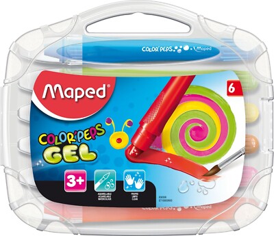 Maped ColorPeps Gel Gelstifte 6er ab 3 Jahre Gelkreide auf Wasserbasis