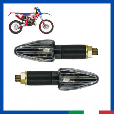 Paar Motorrad Blinker Universal lang Farbe Carbon zugelassen Roller AM6