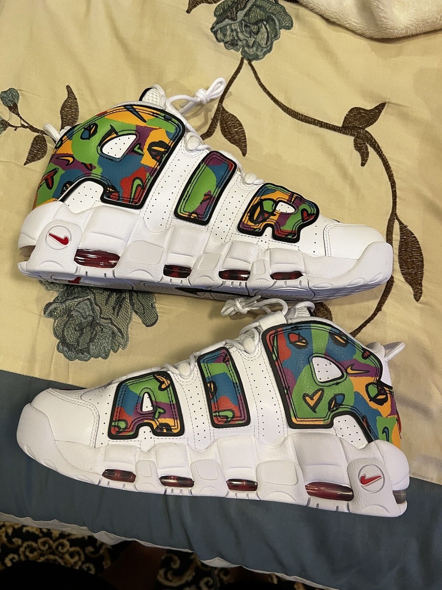 Nike Air More Uptempo PS 17㎝ Nike Air More Uptempo Peace, Love, Swoosh Size 12.5. DM8150