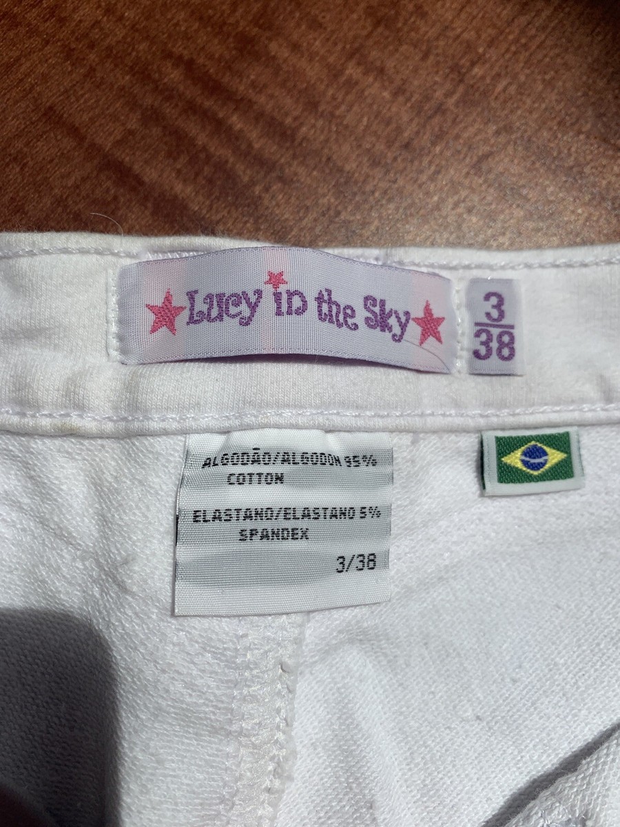 Short Bermuda Molletonné Lucy In The Sky - Taille 3 - Blanc - Neuf Avec étiquettes