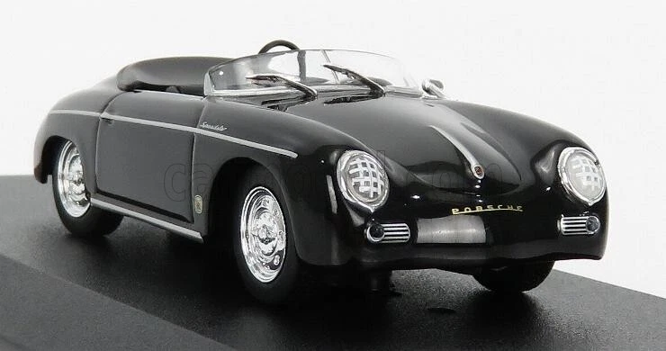 MODELLINO AUTO STATICO GREENLIGHT PORSCHE 356 SPEEDSTER SUPER 1958 NERO 1/43 - Immagine 4 di 4
