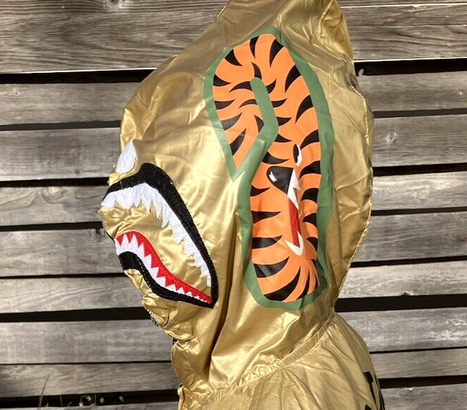 RARE Bape 'A Bathing Ape' Jacket Size L Reversible Camo/Gold Full