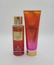 Victoria's Secret Mango Temptation Body Mist Spray  Body Lotion Set of 2