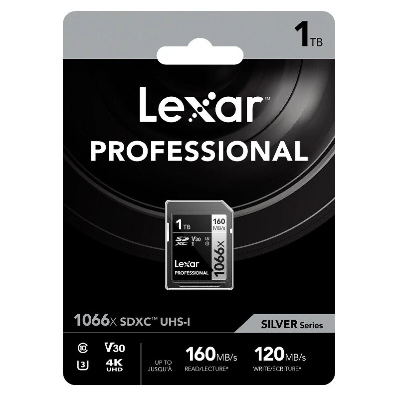 New Lexar Professional 1066x 64GB 128GB 256GB 512GB 1TB SD Card UHS-I U3 160MB/s - Image 3 of 3