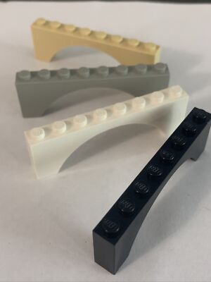 LEGO Parts 3308 / 16577 (1pc) Brick, Arch 1 x 8 x 2 Pick Color