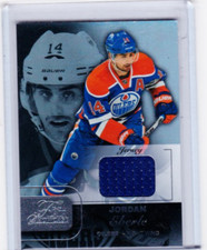 15-16 2015-16 FLEER SHOWCASE JORDAN EBERLE JERSEY FLAIR ROW 1 SEAT 20 OILERS
