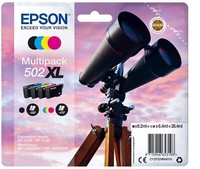 Epson Multipack 502XL Druckerpatrone - Schwarz/Cyan/Magenta/Gelb (C13T02W64010)