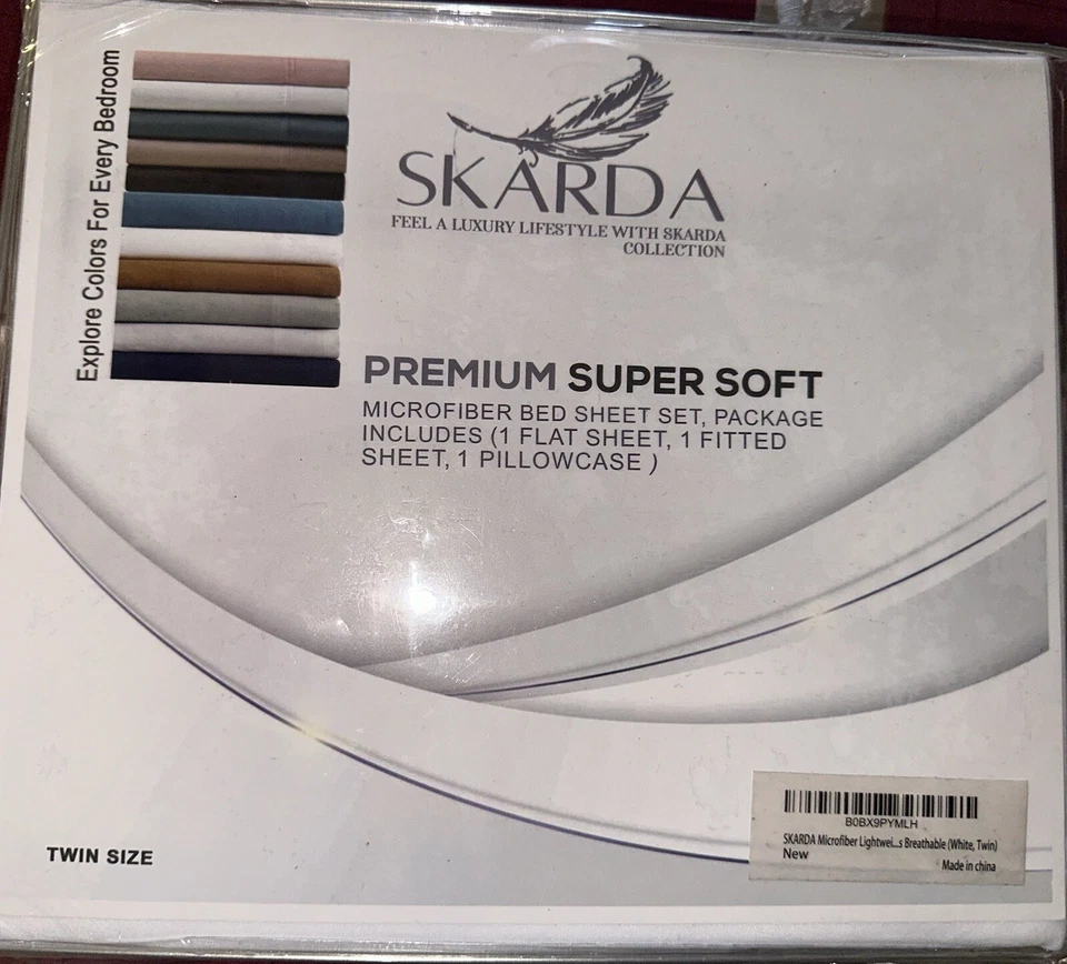 Skarda Microfiber Twin Bed Sheets 3 Piece One Flat One Fitted One Pillow Case  - Image 2 of 4