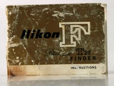 NIKON F PHOTOMIC TN FINDER INSTRUCTION MANUAL