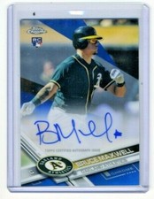 Bruce Maxwell 2017 Topps Chrome 139/150 Rookie Autograph Auto Certified On Card 