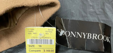 Cold Snap Special! Donnybrook Women's Camel/khaki Wool Trench Jacket Size 16