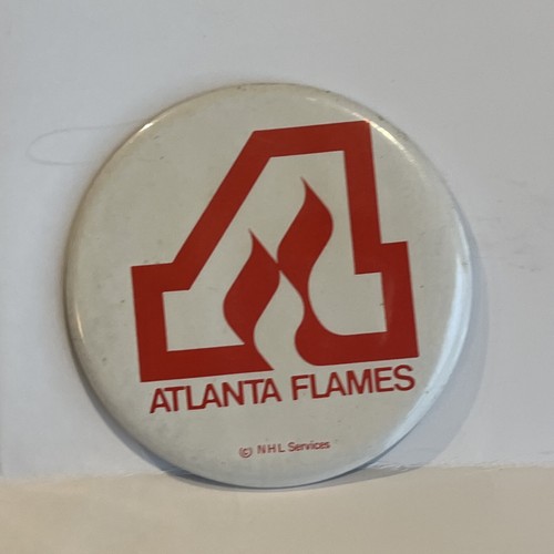 Vintage 1970’s NHL HOCKEY ATLANTA FLAMES RARE Pin Button READ - Picture 2 of 10