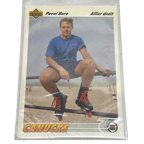 1991-92 Upper Deck Pavel Bure (RC) Vancouver Canucks NHL Hockey Rookie Card #54