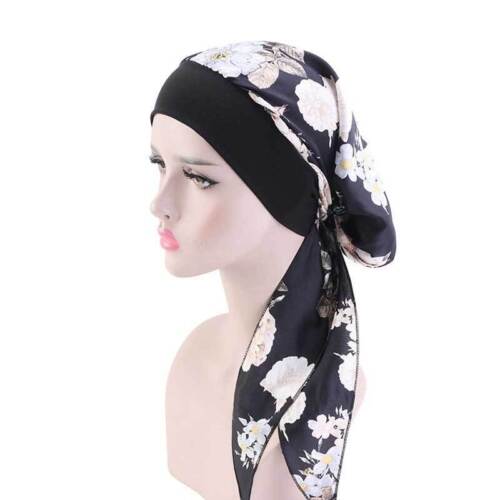 Frauen Krebs Kopftuch Chemo Haarausfall Hut Turban Vorgebundene Kopfbedeckung☆ - Bild 46 von 63