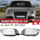 Headlight Headlamp Lens Cover For Audi Q5 2013 2014 2015 2016 2017 Left & Right