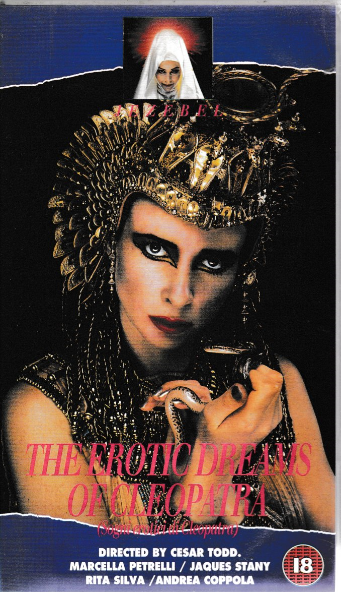 The Erotic Dreams Of Cleopatra, Jezebel VHS Video - Italian, Dubbed Into English