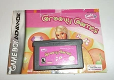 Nintendo Gameboy Advance Game - Barbie Groovy Games with Manual - Works