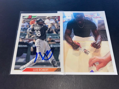 Luis Robert White Sox Autographed Signed 2020 Bowman Heritage -