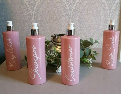 Mrs Hinch inspirierte personalisierte Pumpflaschen Badezimmer Set Shampoo Küche - Bild 11 von 12
