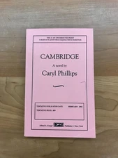 1992 Cambridge by Caryl Phillips Uncorrected Proof Paperback Book