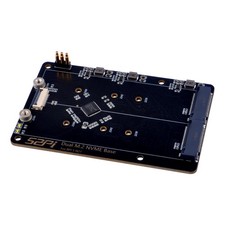 N21 PCIe to Dual M.2 HAT NVMe SSD PCIe Peripheral Board for Raspberry Pi 5, S...