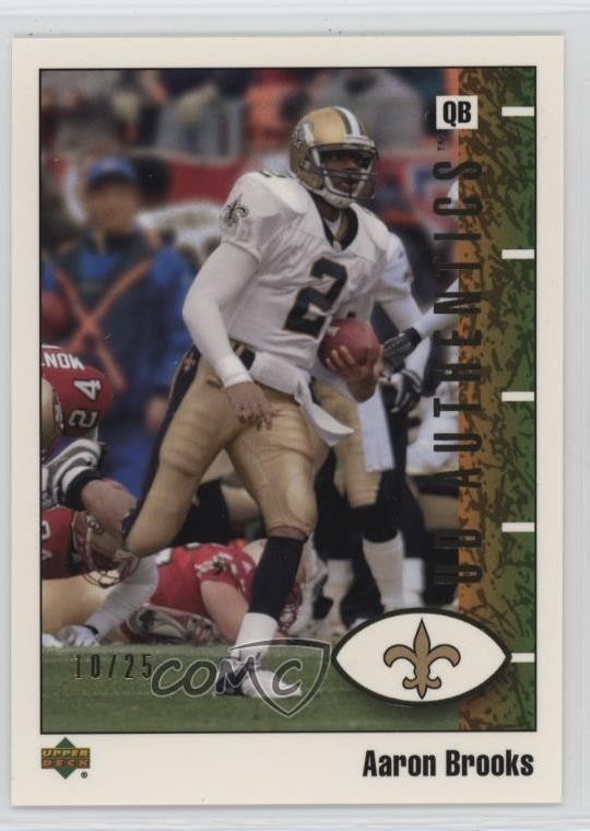 2002 UD Authentics Gold 10/25 Aaron Brooks #53 a2f
