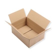 10 St. Versandkarton 350x250x150 Größe "S" Faltschachtel mit 2 Höhenrillern