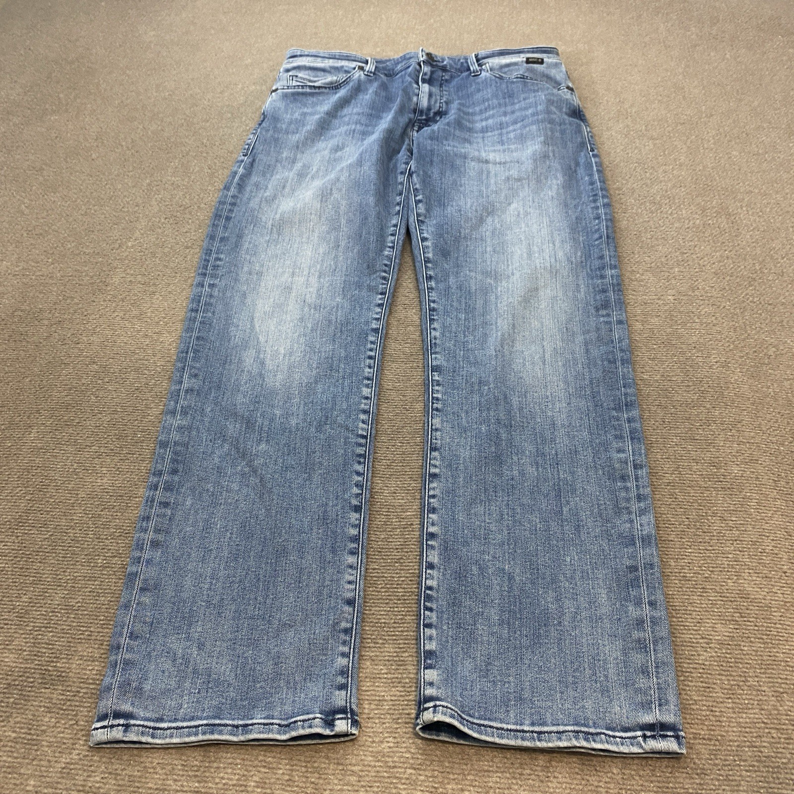 Mavi Zach Straight Leg Jeans Mens Size 34x30 Stretch Blue Wash Denim Pants