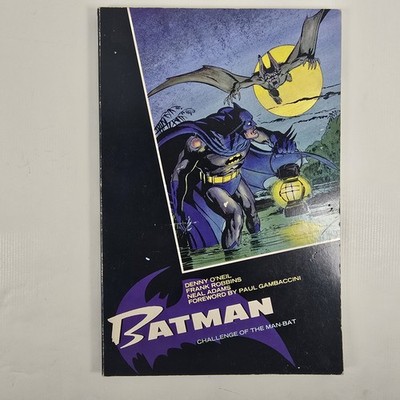Batman Challenge of the Man Bat DC Graphic Novel Comic Book 1989 1st Titan