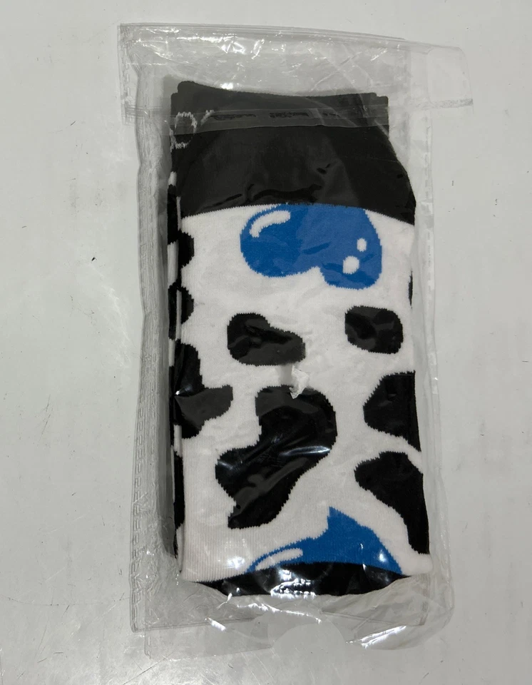 MooGoo корова печати - взрослый один размер подходит большинство носков - новый в упаковке - унисекс - Изображение 4 из 4