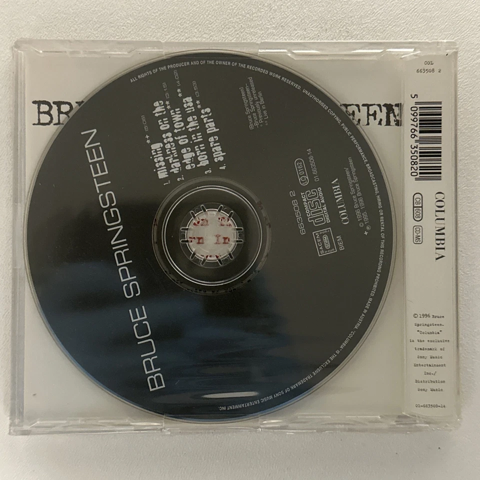 BRUCE SPRINGSTEEN- Missing CD Single IMPORT NEW SEALED - Image 2 of 4