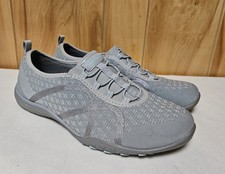 New Skechers Women's Breathe Easy Fortune Sneaker Size 8 Slip-on Grey Gray