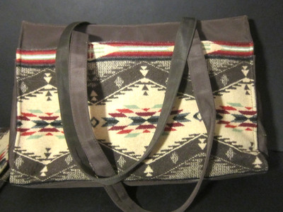 Pendleton Handtasche aus Wolle, 38 x 27 x 12 cm