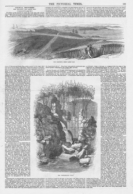 AUSTRALIEN The Derwent and Sandy Bay Teil 2 - Antiker Druck 1847