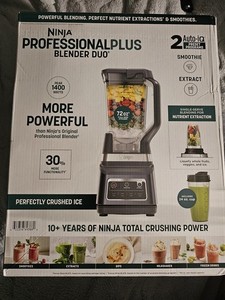 Ninja Professional Plus Blender Duo w Auto-iQ - 72oz Pitcher and 2x 24oz Cups