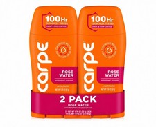 Carpe Women Sweat Odor Control Deodorant Rose Water 2 Pack