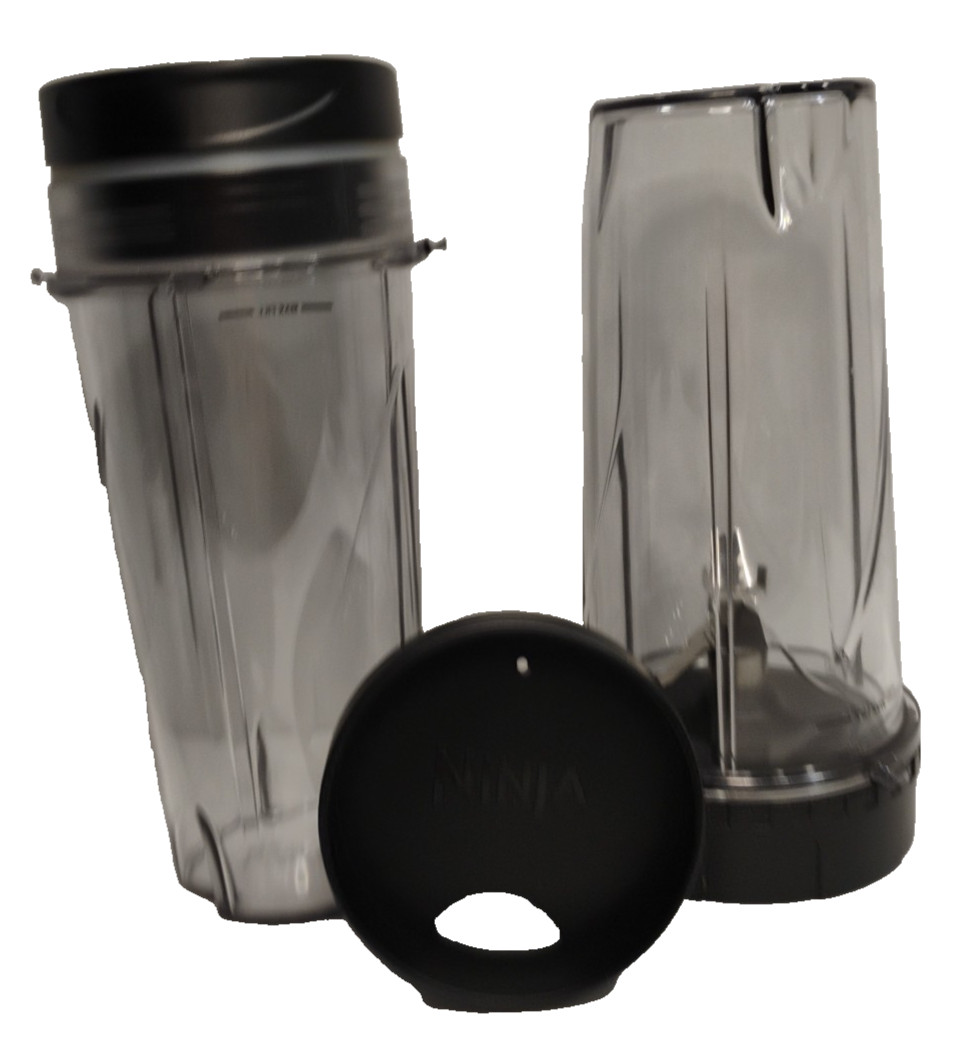 Ninja 16 oz Single Serve Blender Cups, Blade Assembly & Lids